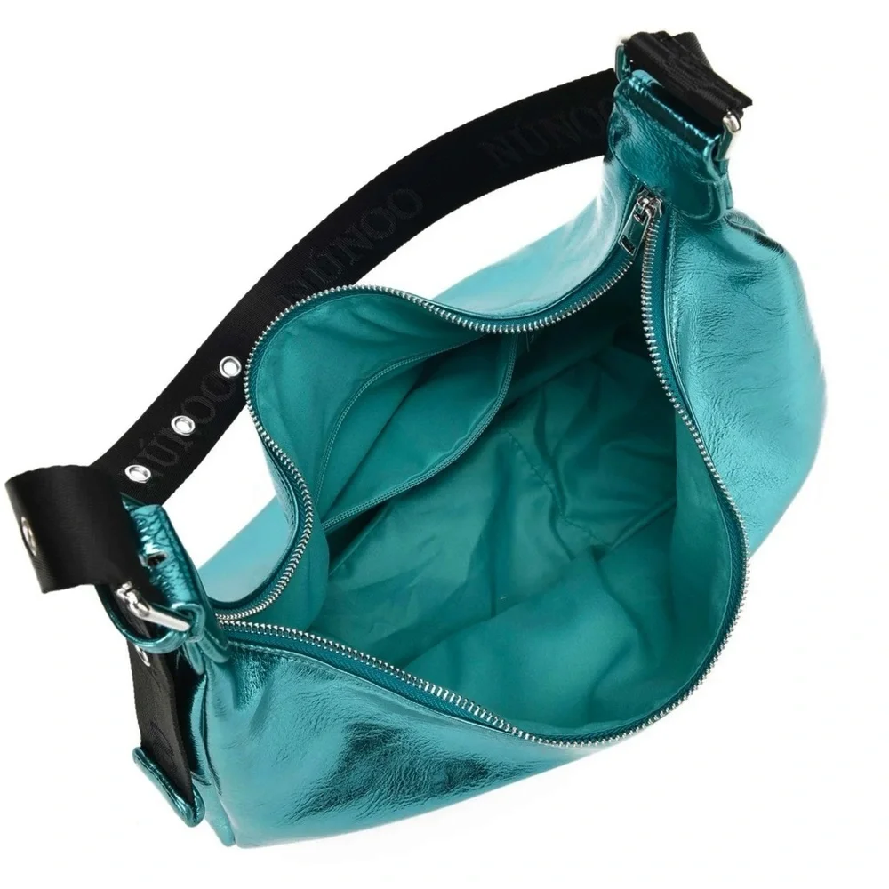 NUNOO • Stella Recycled Metallic Hobo Shoulder. Crossbody Bag